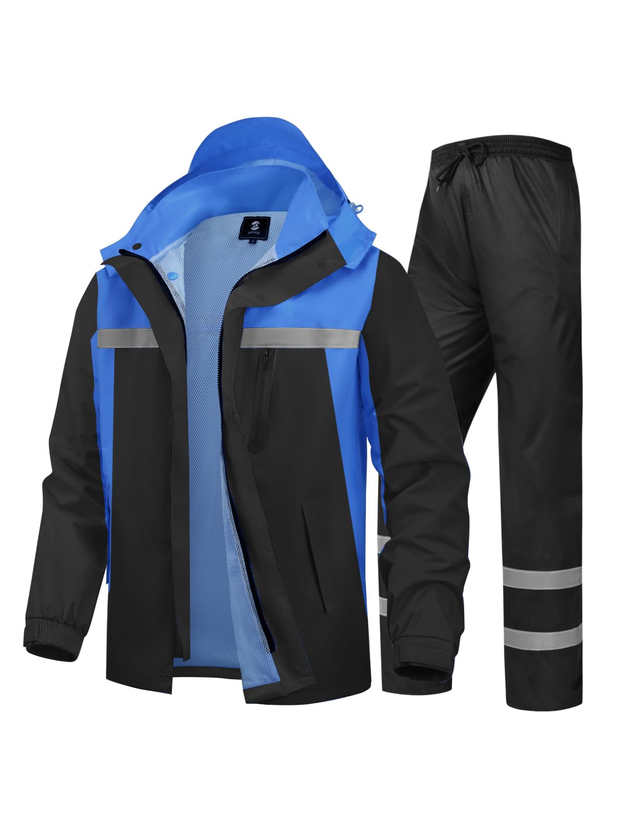 SaphiRose front view of jacket and pants showing full set and visibility