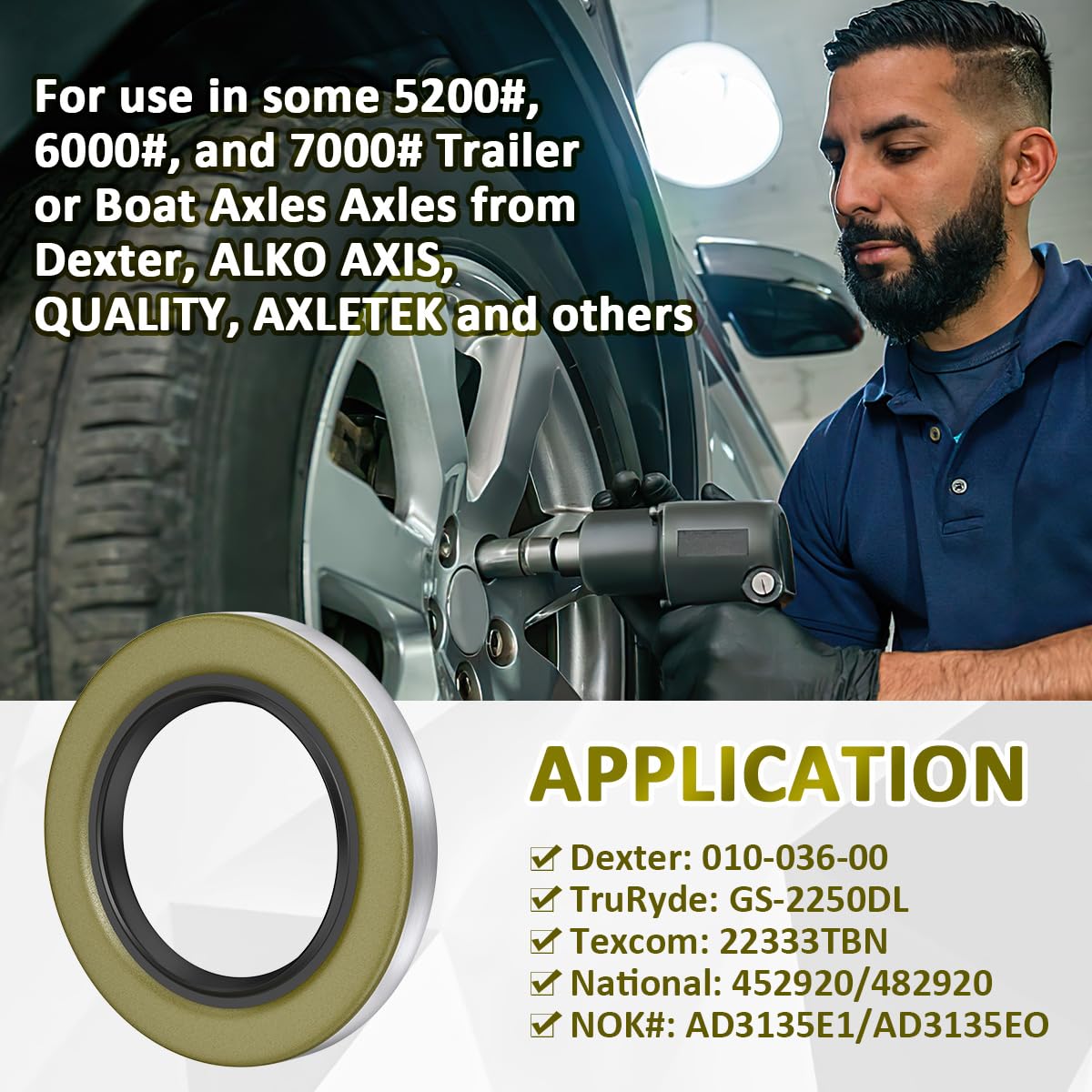SAQXK seal being pressed with installation tool showing easy serviceability benefit