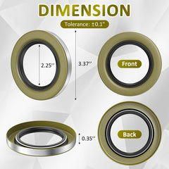 SAQXK side view showing seal dimensions and fit accuracy benefit
