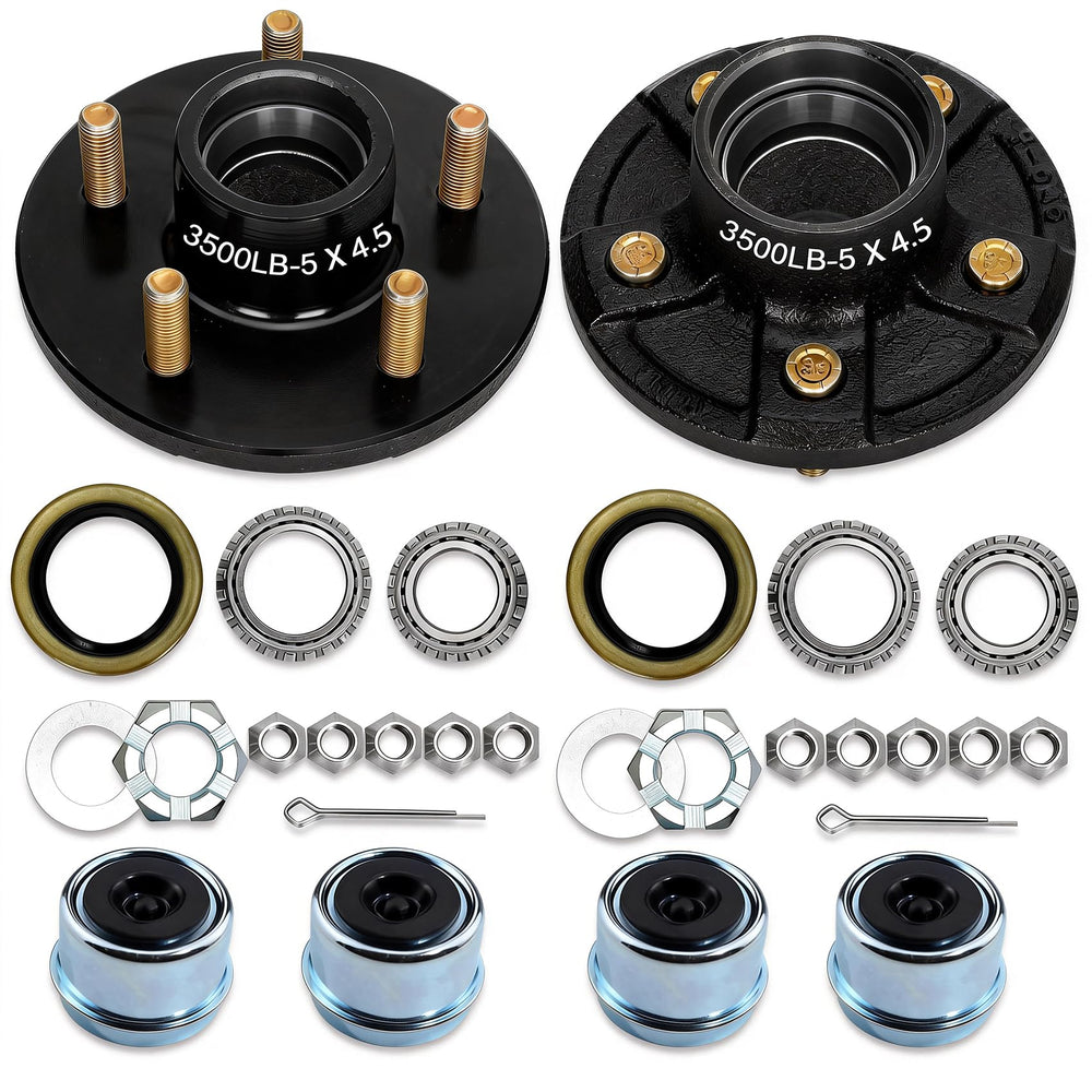 Saree front view of 5×4.5" hub kit showing complete assembly and fit clarity