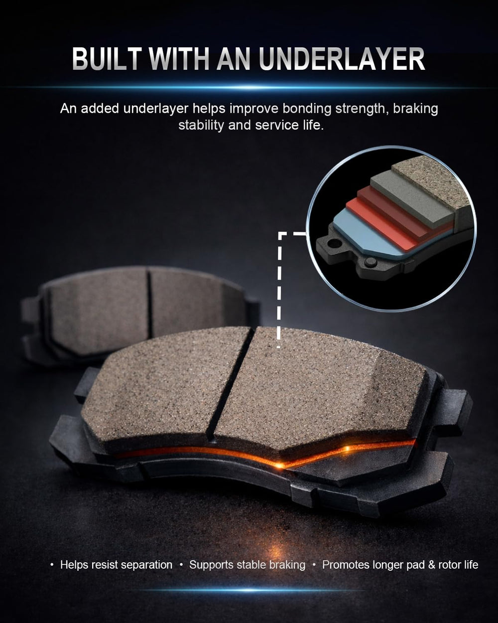 SATISFIED chamfer edge profile closeup demonstrating noise reduction and smooth bedding benefit