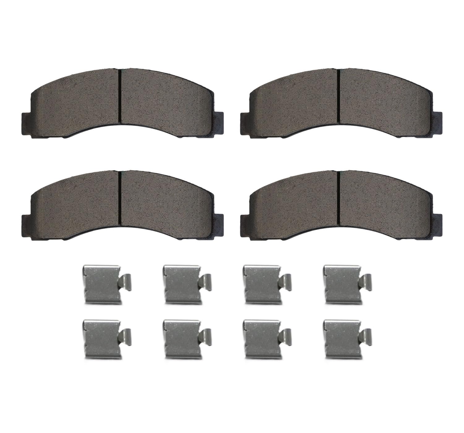 SATISFIED pad front-facing detail highlighting fit profile and quiet braking benefit