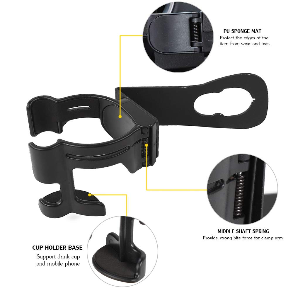 Savadicar cup holder with water bottle secured on bumpy rides