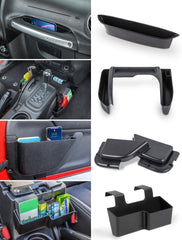 Savadicar front console organizer showing neat storage and improved access