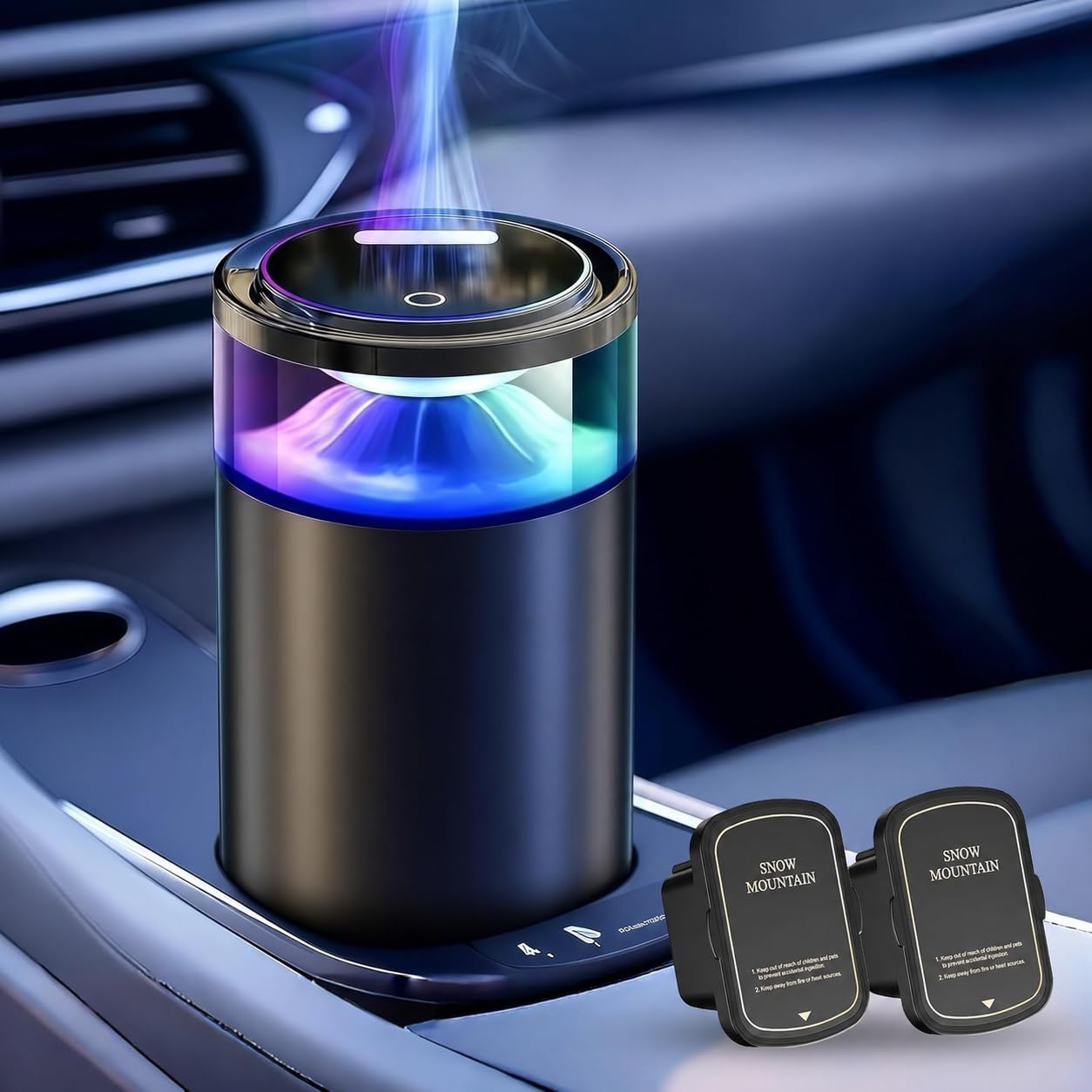 Savoriee diffuser front view showing compact design and portable benefit