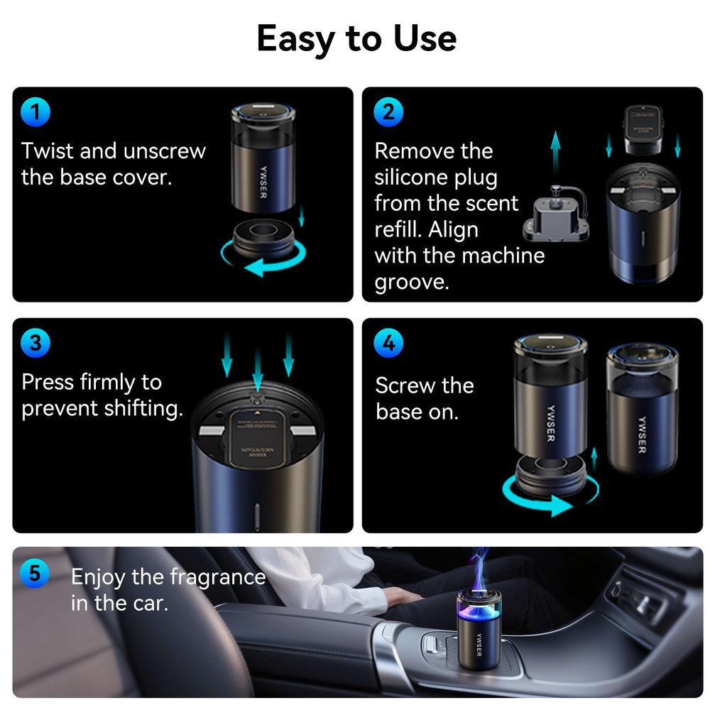 Savoriee sitting in cupholder showing scale and easy installation benefit
