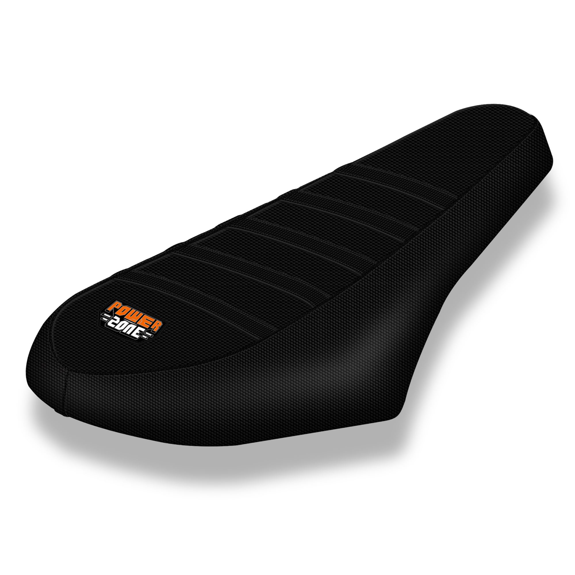 sawrain front view of all-black seat cover showing sleek fit and protection