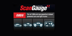 ScanGauge SG2 close-up of five-button controls and backlit display for easy operation