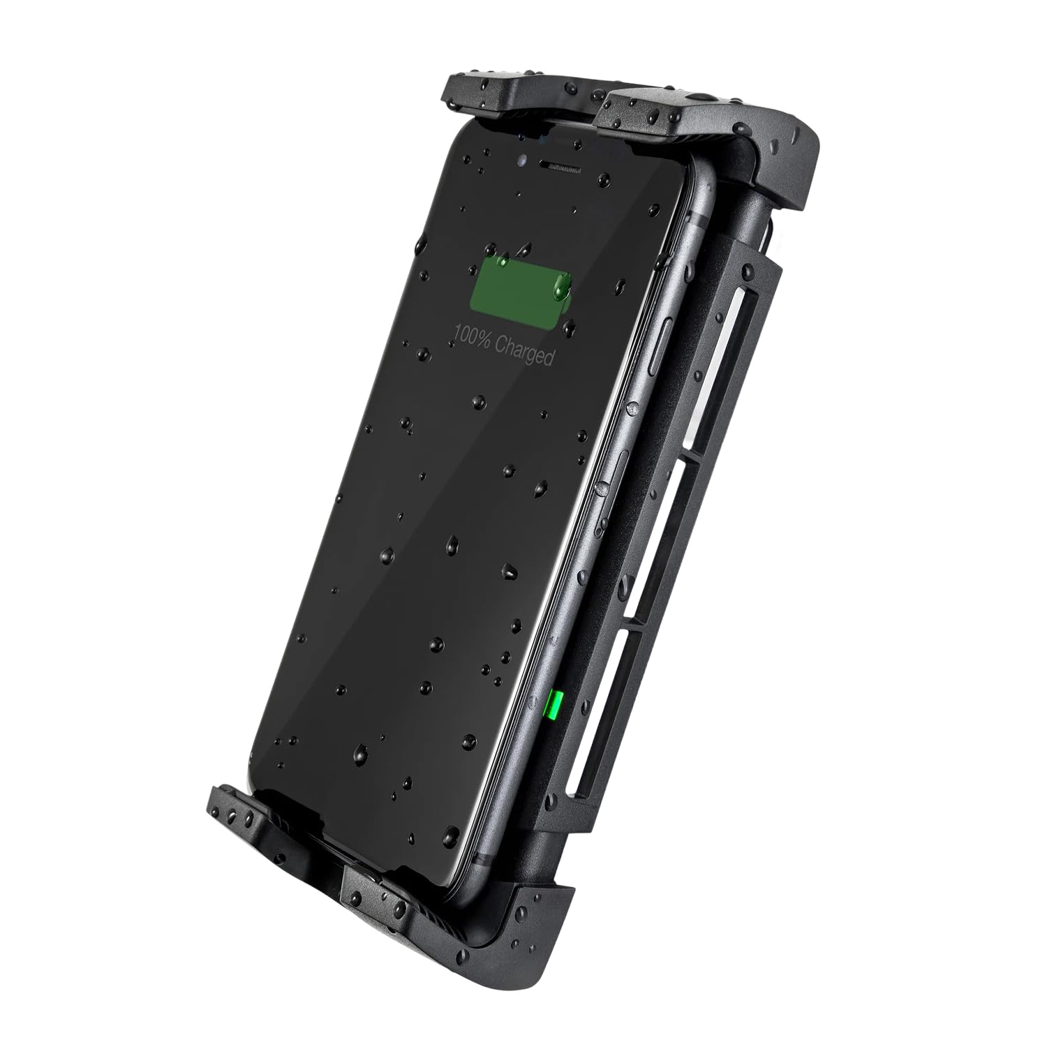 Scanstrut front view of waterproof charger showing compact profile and durable finish