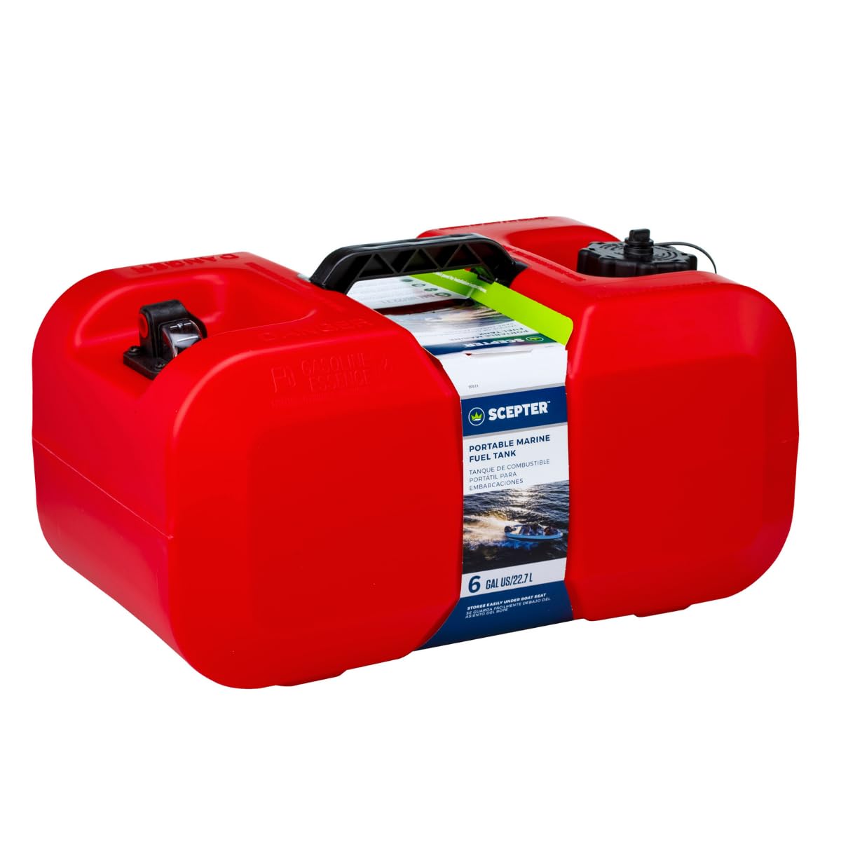 Scepter 6 gallon tank front view showing compact shape and capacity benefit