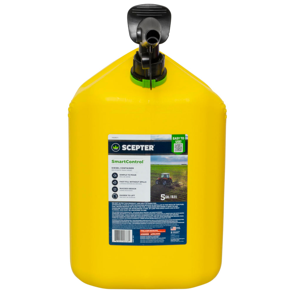 Scepter diesel can flame mitigation device closeup adding internal safety