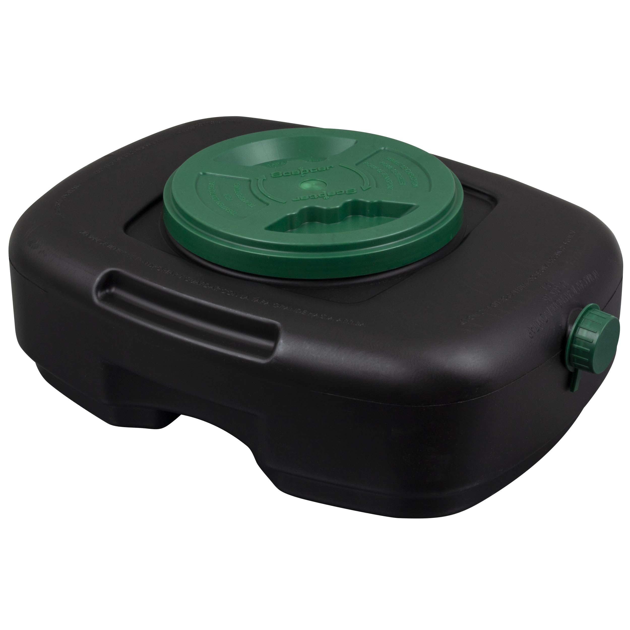 Scepter front view with lid showing secure transport benefit