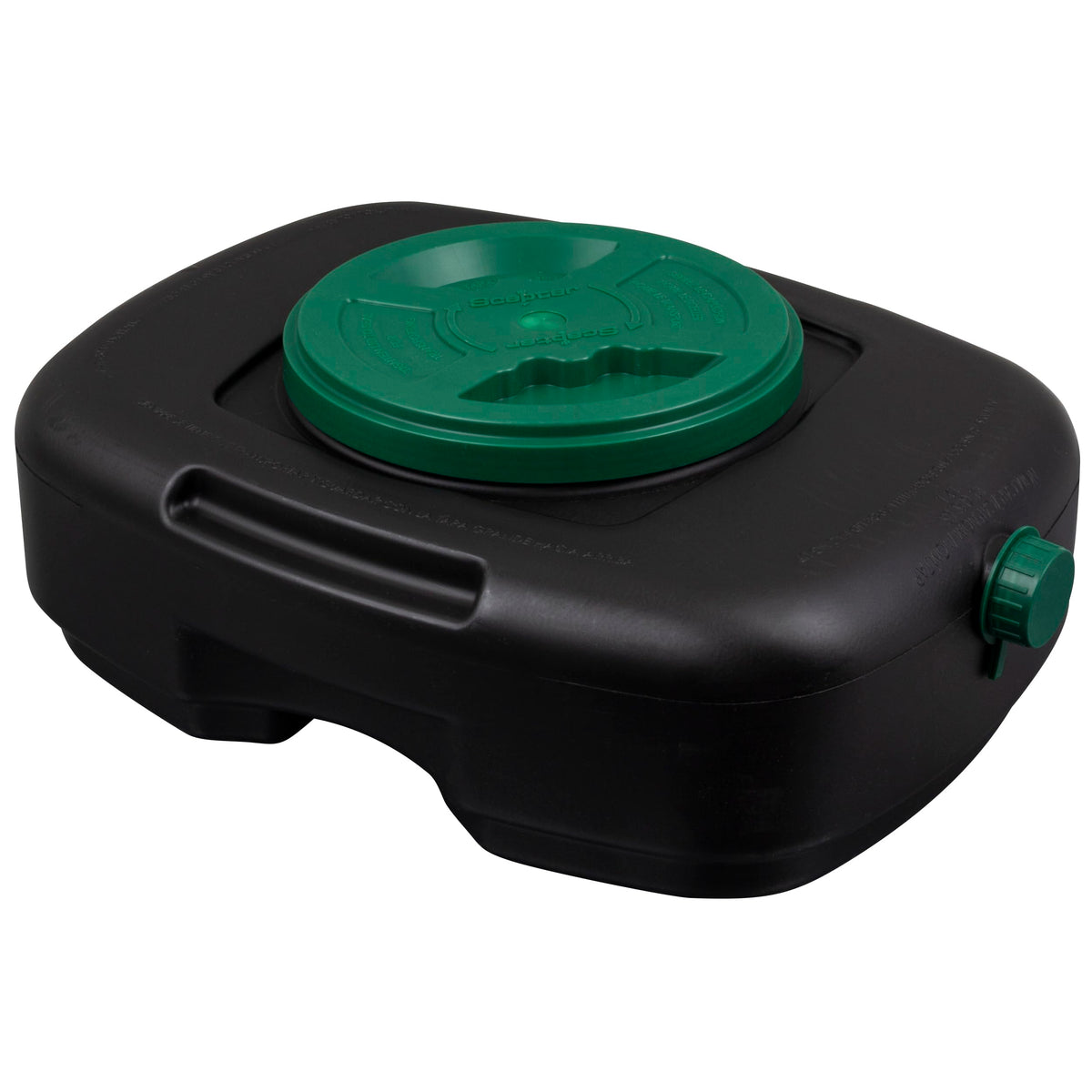 Scepter front view with lid showing secure transport benefit