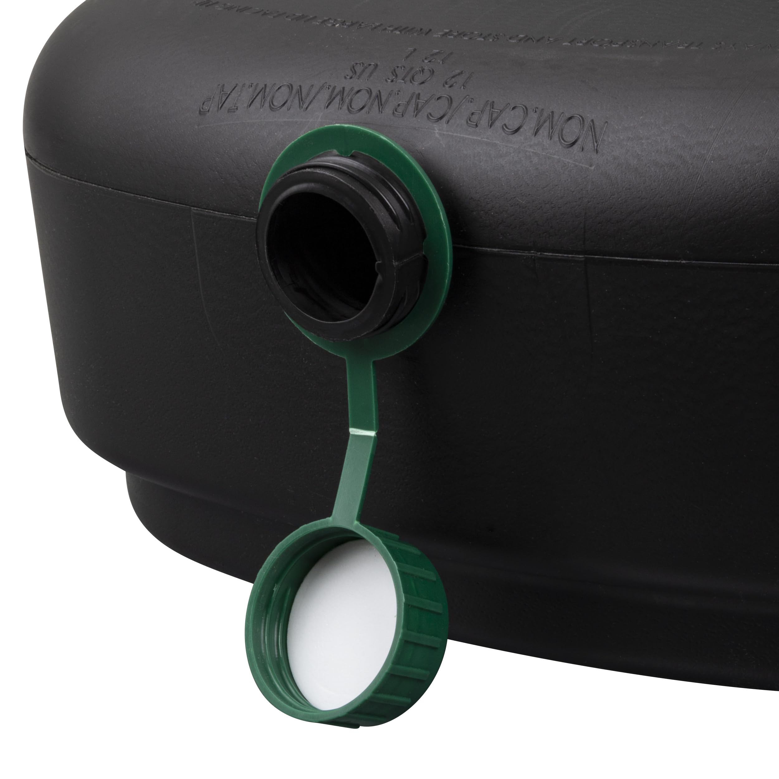 Scepter pour spout and gasketed cap ensuring drip-free pouring