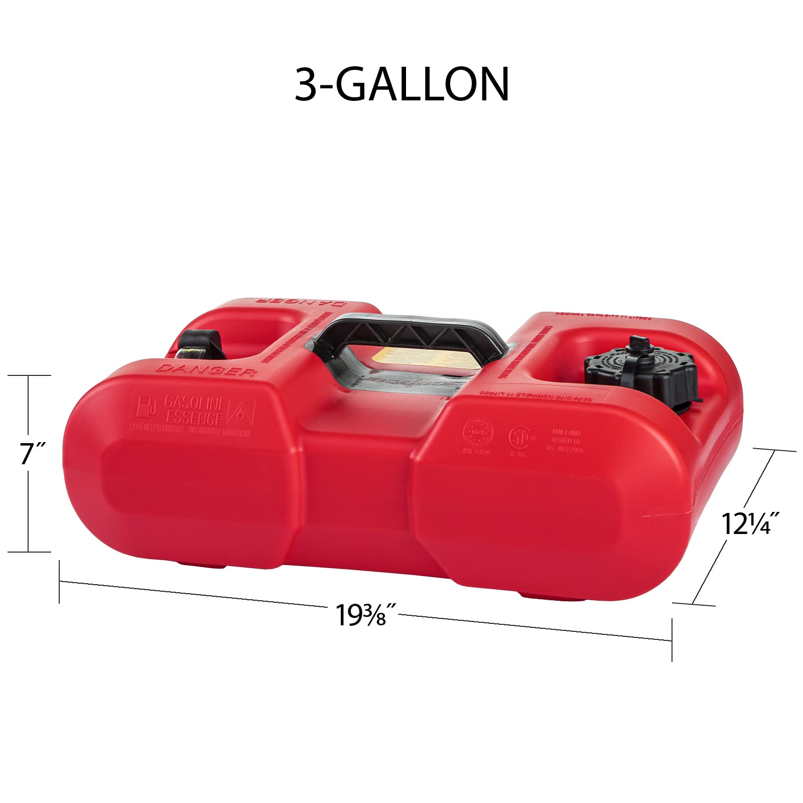 Scepter under-seat in a small boat demonstrating space-saving storage