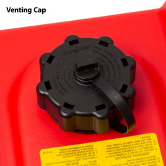 Scepter two-way vented cap detail demonstrating pressure relief for safer refueling