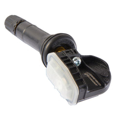 Schrader 33500 EZ-Sensor front view showing sensor body and valve, demonstrating OEM fit