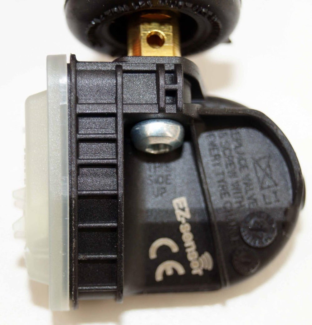 Schrader sensor body close-up highlighting durable housing and installation clarity