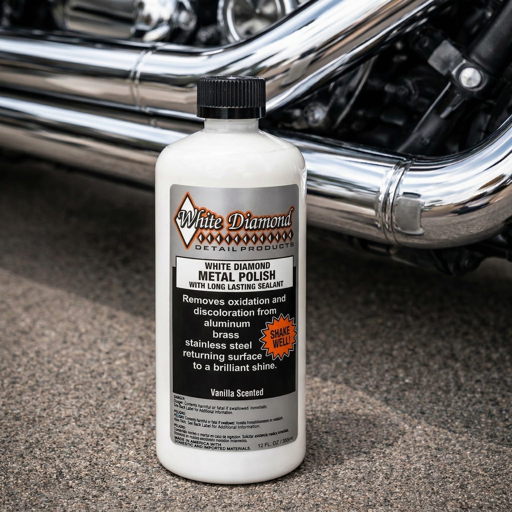 Schultz Laboratories applying polish on chrome hardware for restored shine