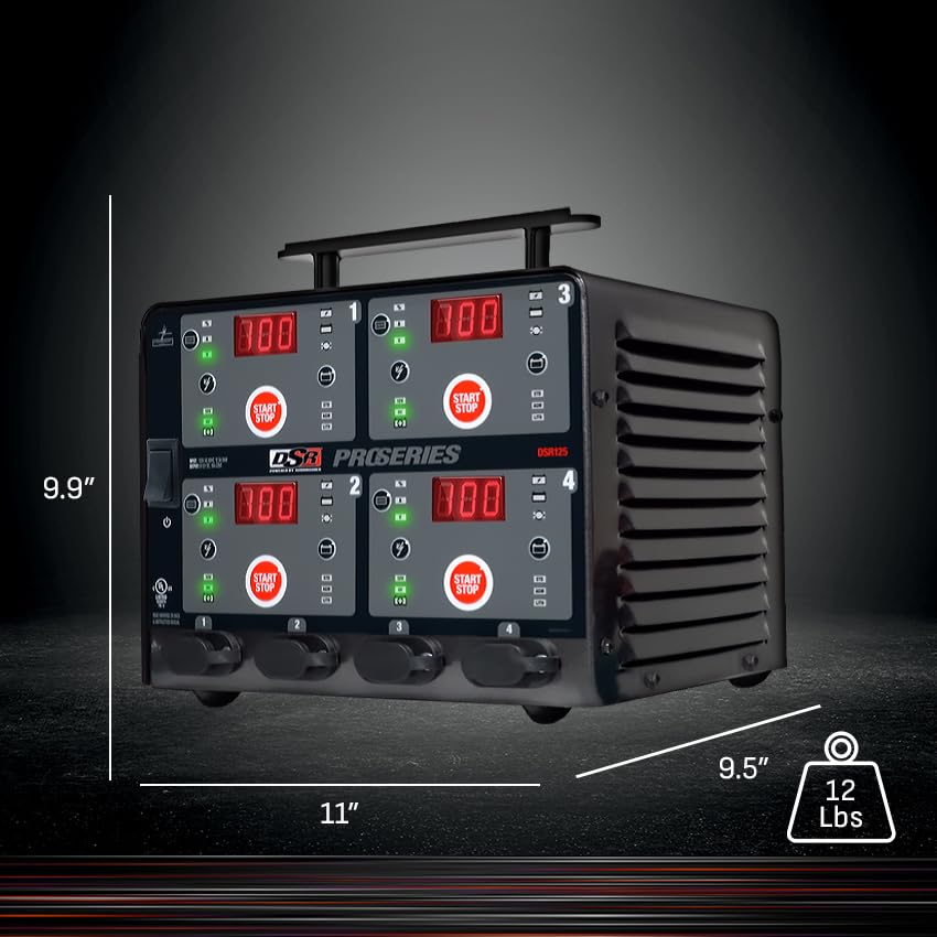 Schumacher DSR125 heavy-duty steel case detail demonstrating rugged professional construction