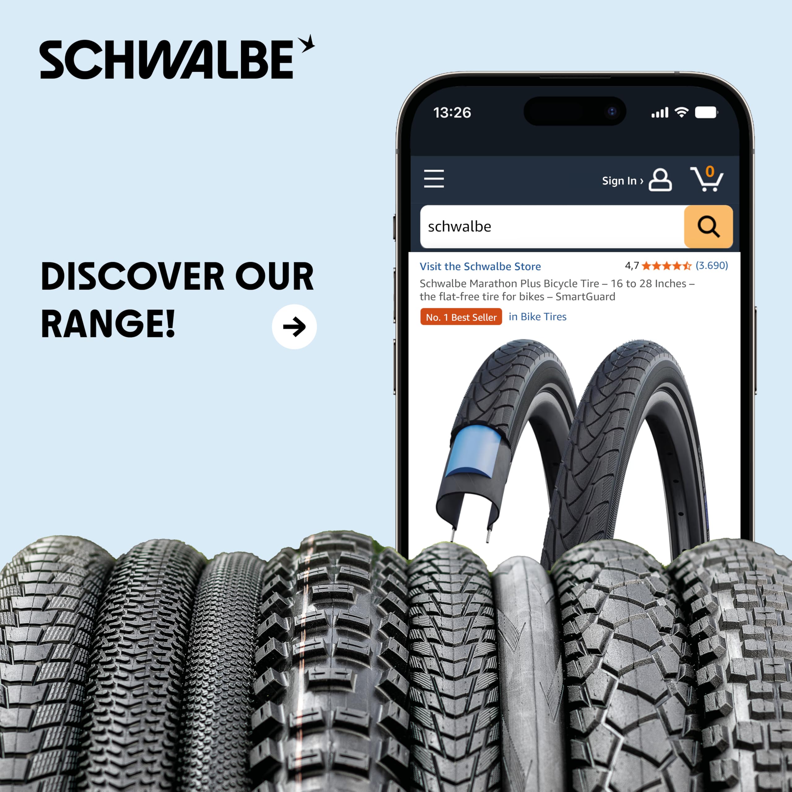 Schwalbe Clik valve in a commuter bag portraying portability and everyday convenience