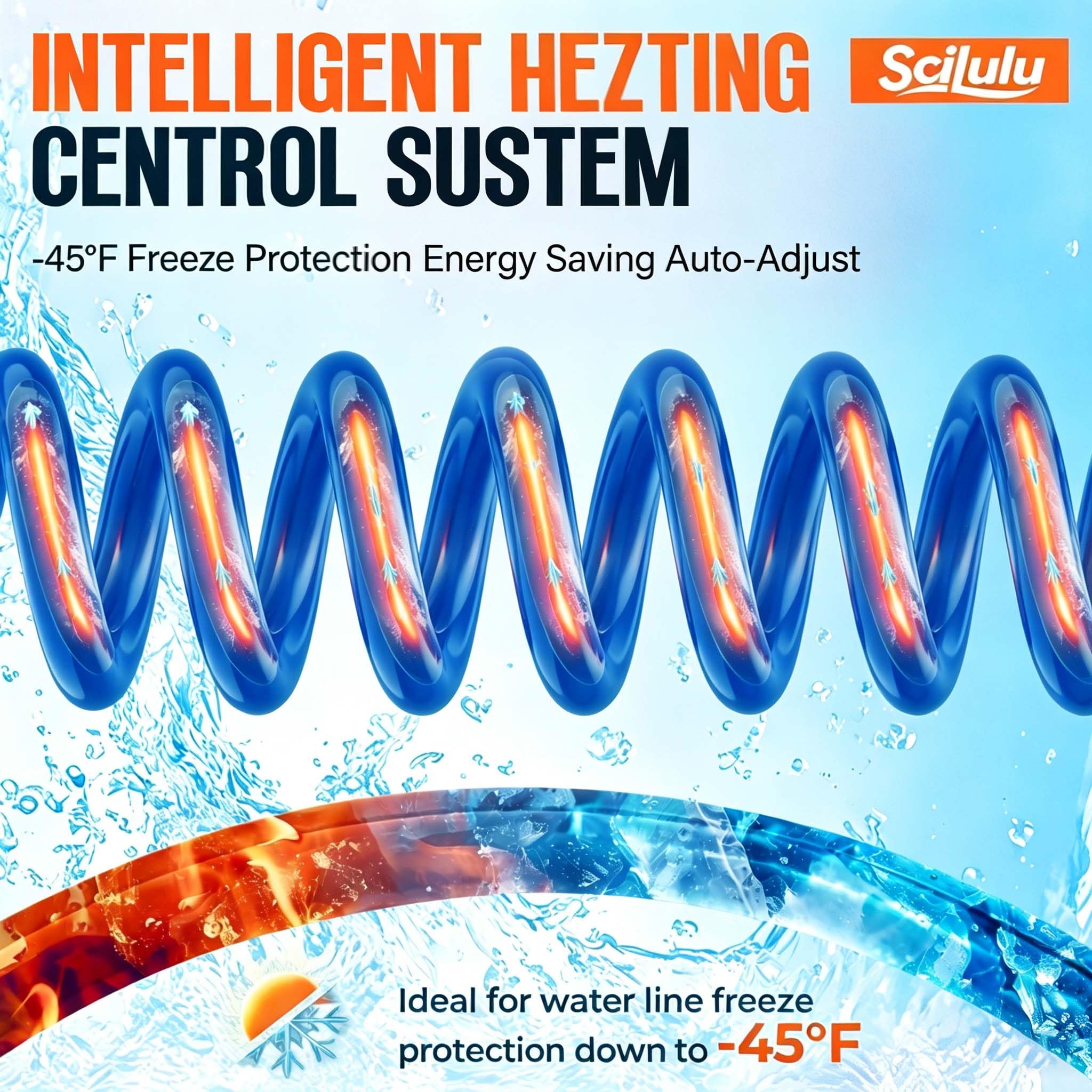 Scilulu power cord and 5ft plug detail showing easy 120V hookup for consistent heating