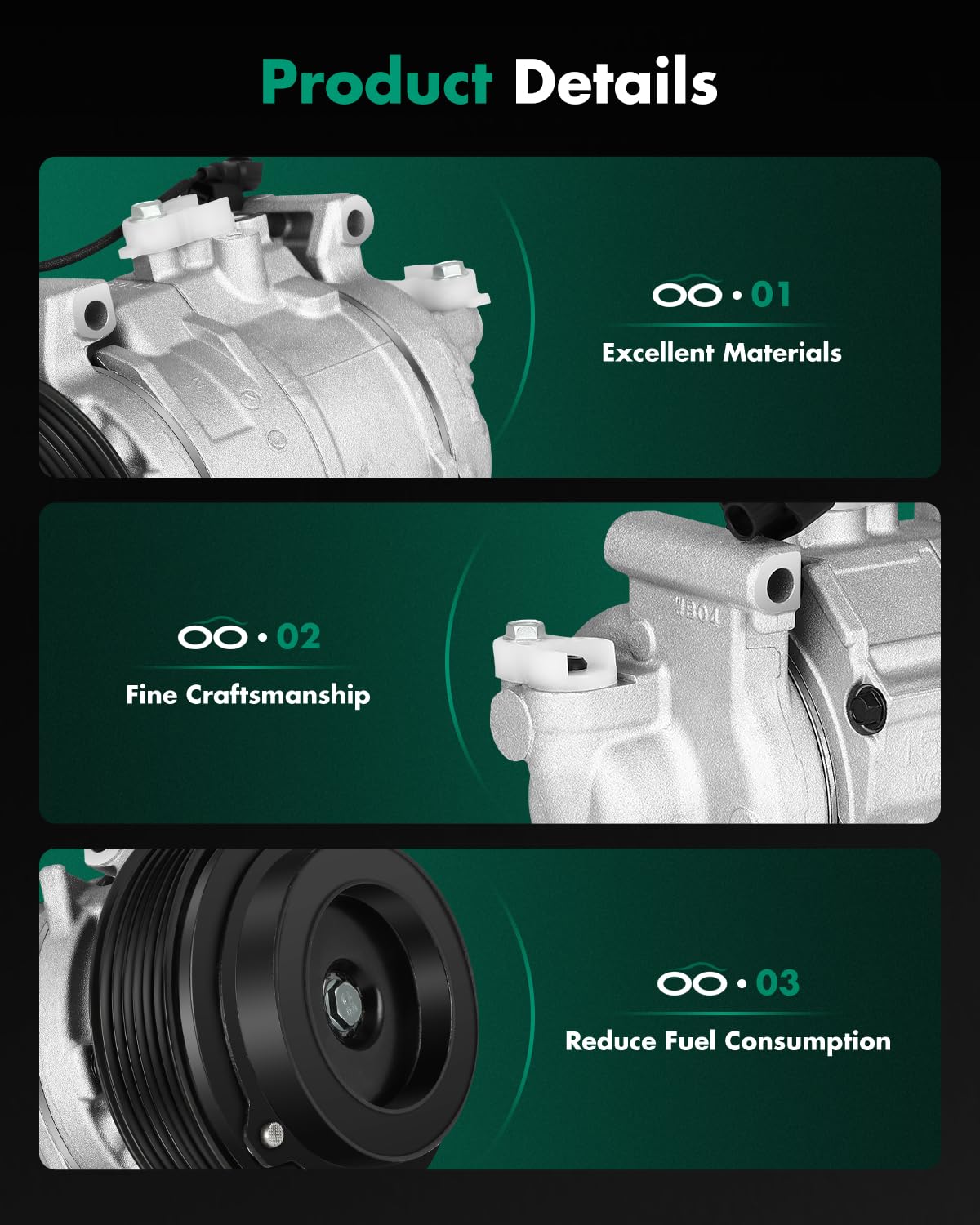 SCITOO compressor held in hand to show compact size and installation scale benefit