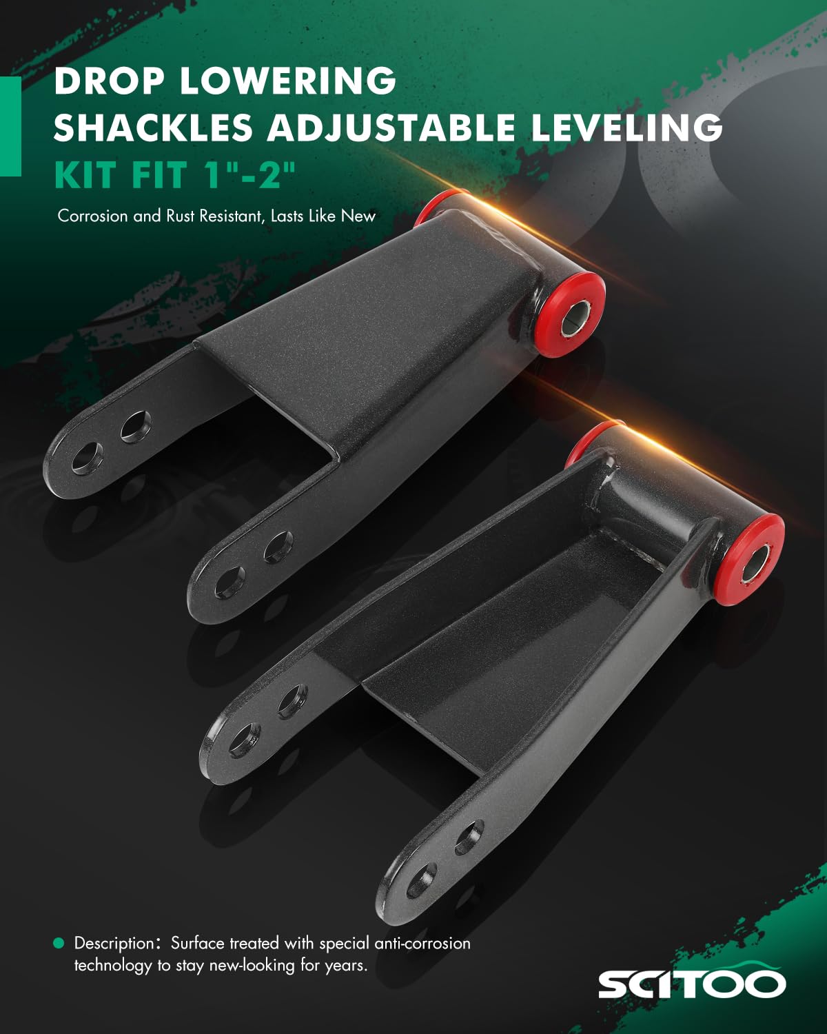 SCITOO close-up of adjustable shackle and welds for durable performance