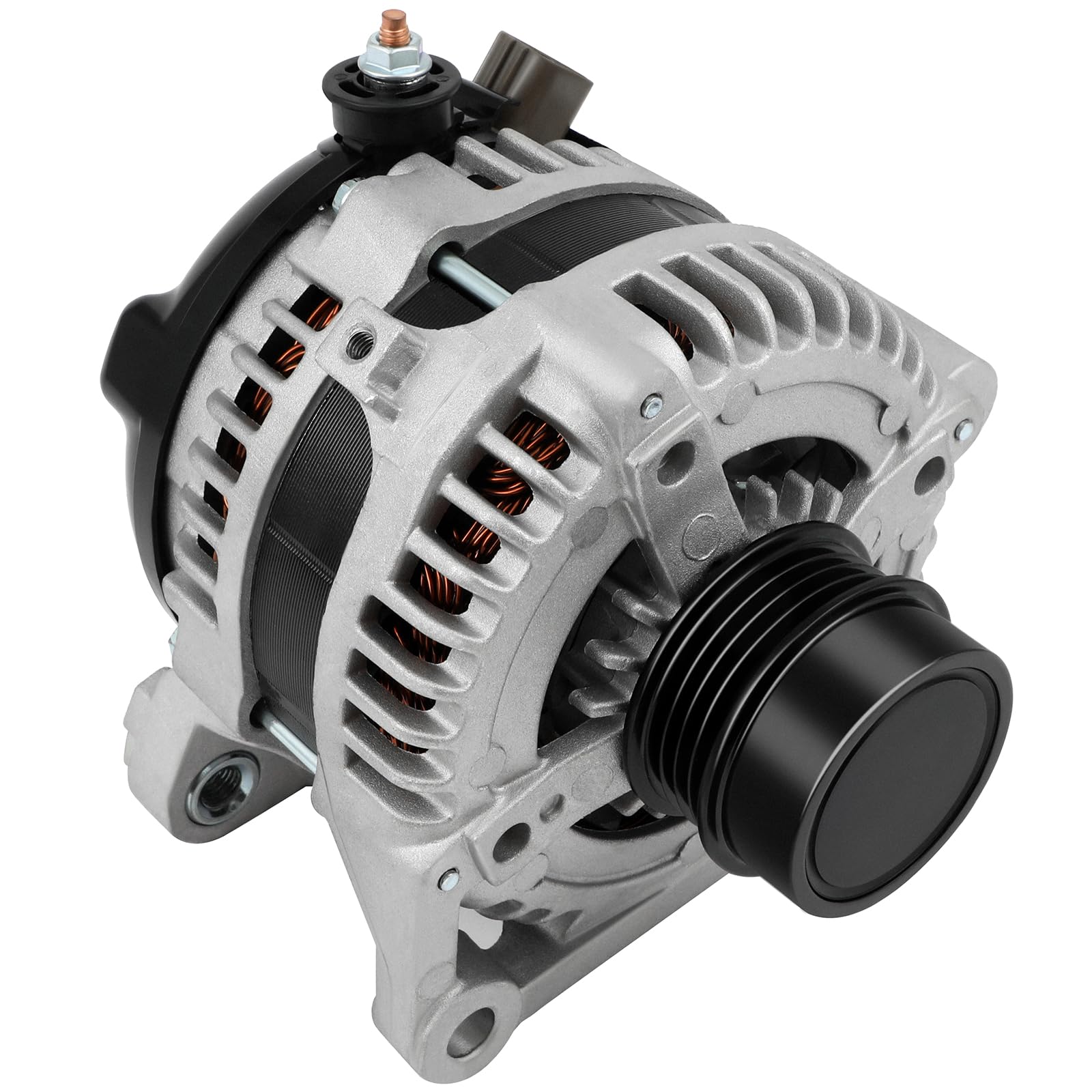SCITOO alternator front view showing housing and label for confident OE fit