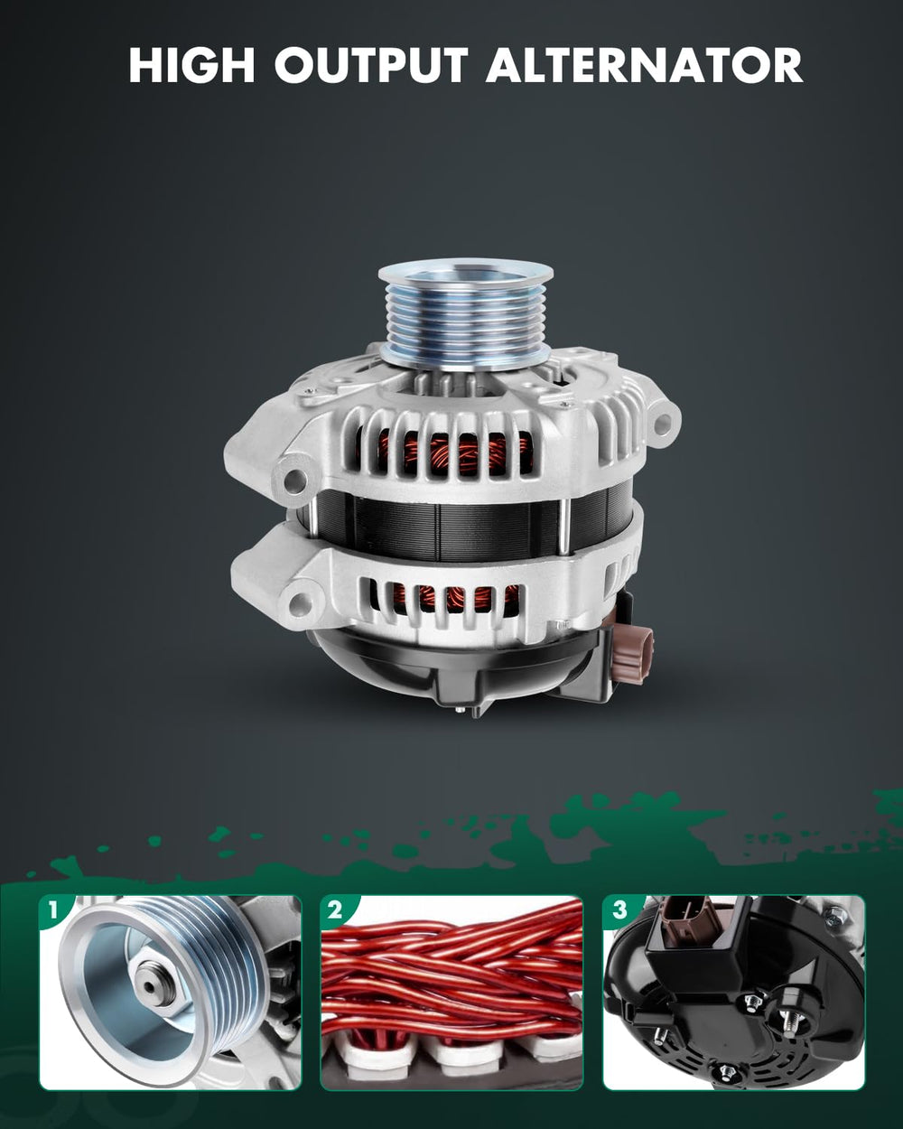 SCITOO alternator held in hand illustrating compact size and lightweight advantage