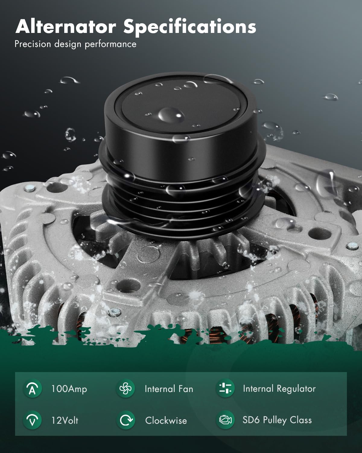 SCITOO alternator side profile highlighting compact design and durability
