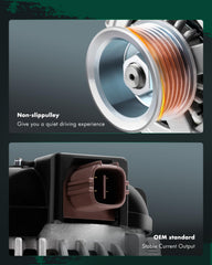 SCITOO alternator backside connector showing easy plug-in electrical connection
