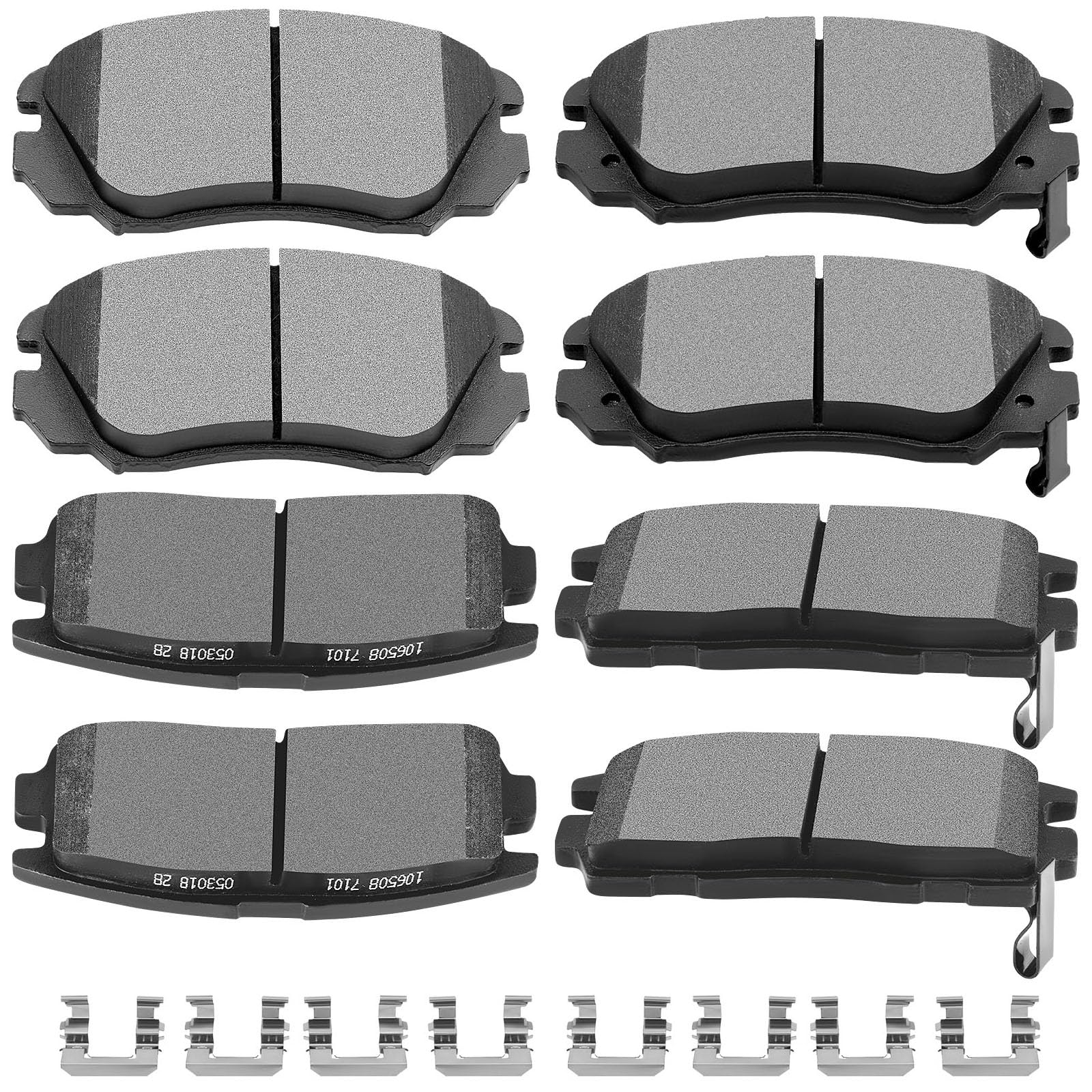 SCITOO front pads packaging showing full kit and fitment information for easy selection