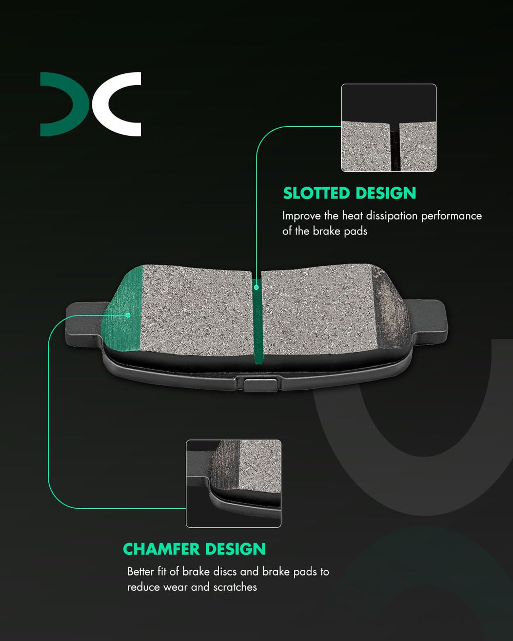 SCITOO ceramic pad surface close-up highlighting smooth low-dust finish