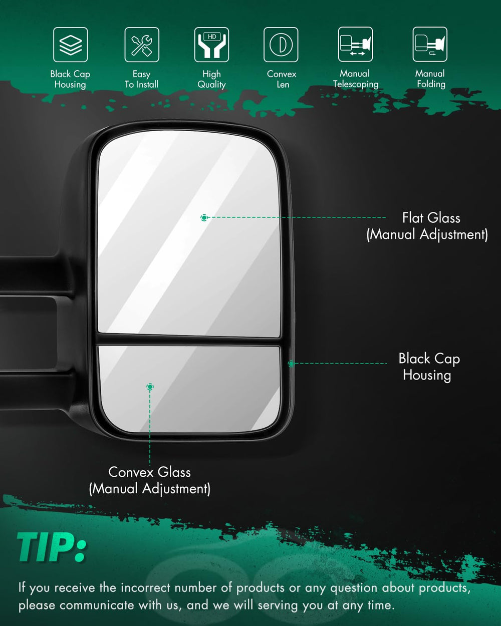 SCITOO close-up of flat and convex lenses for improved visibility