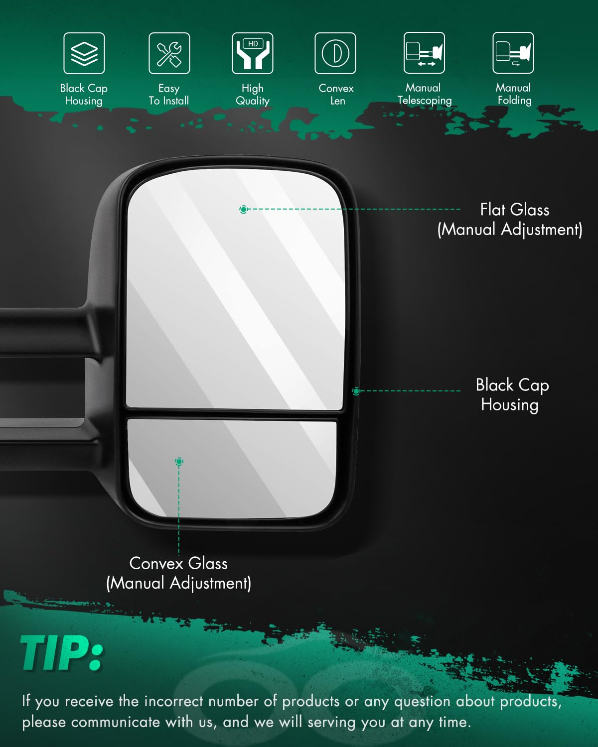 SCITOO close-up of dual lenses highlights flat and convex glass for wider field of view