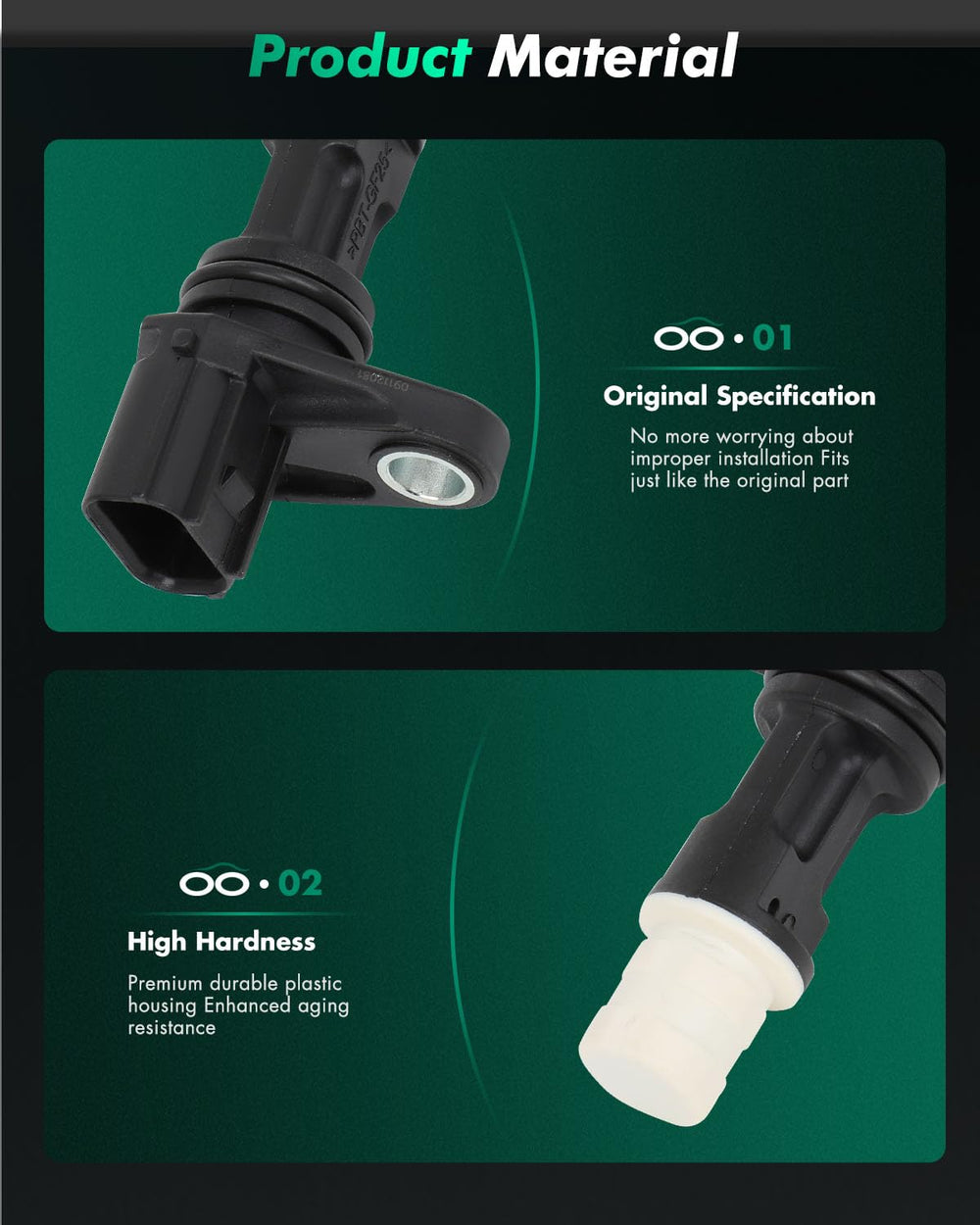 SCITOO sensor beside ruler size comparison showing compact fitment benefit