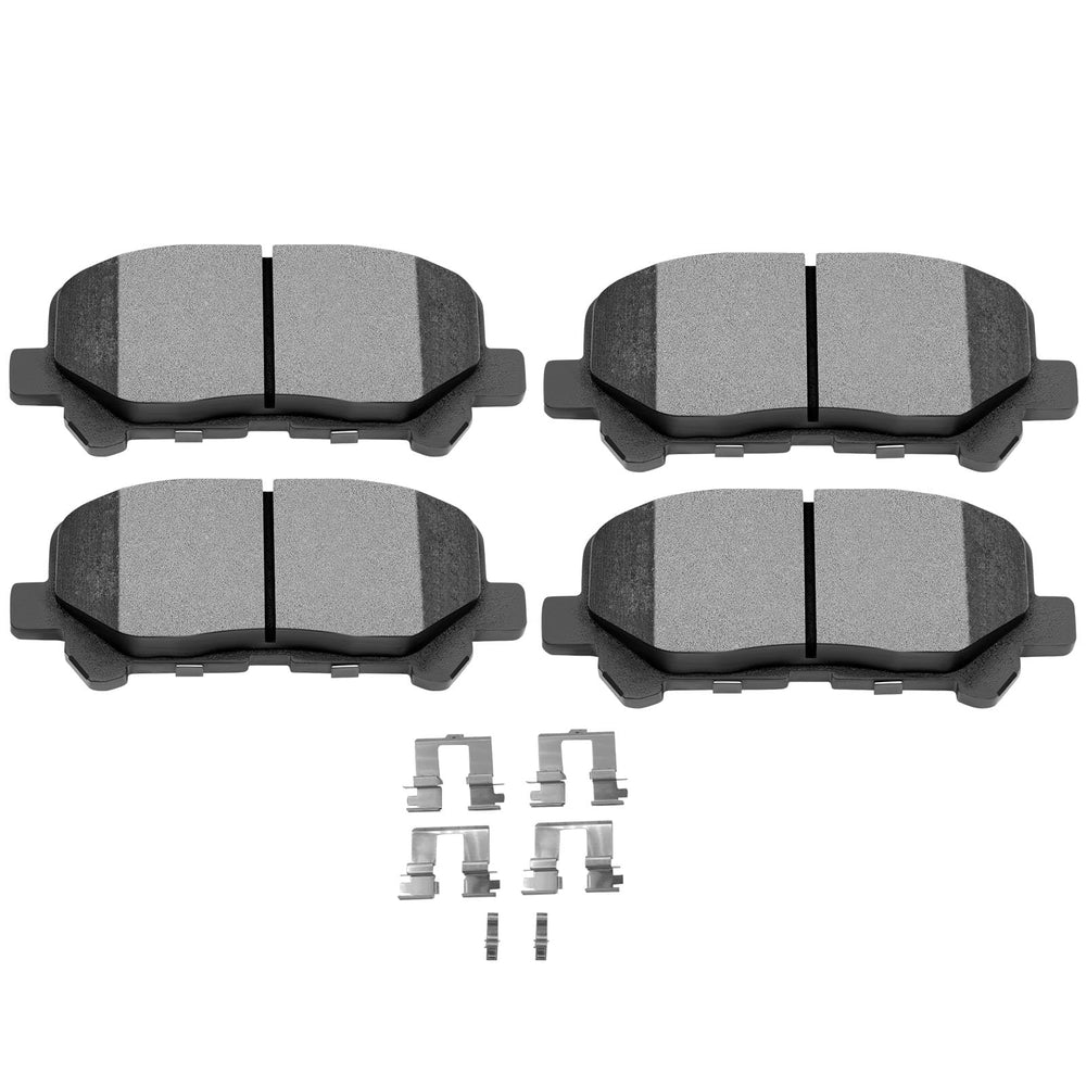 SCITOO D1281 front packaging showing full rear brake pad set and fitment