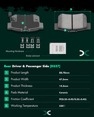 SCITOO pad back plate buffer detail reducing vibration and noise