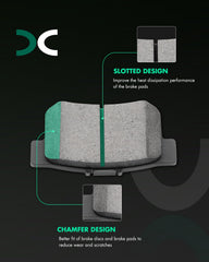 SCITOO slotted friction surface close-up for improved heat dispersion