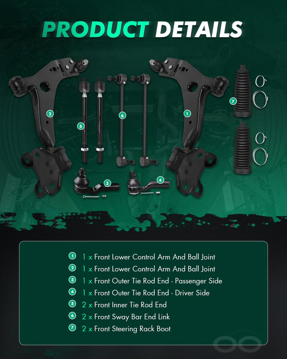 SCITOO outer tie rod ES800955 detail showing pre-greased joint benefit