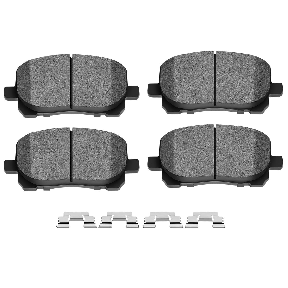 SCITOO front brake pads packaging showing complete 4-piece kit and benefits
