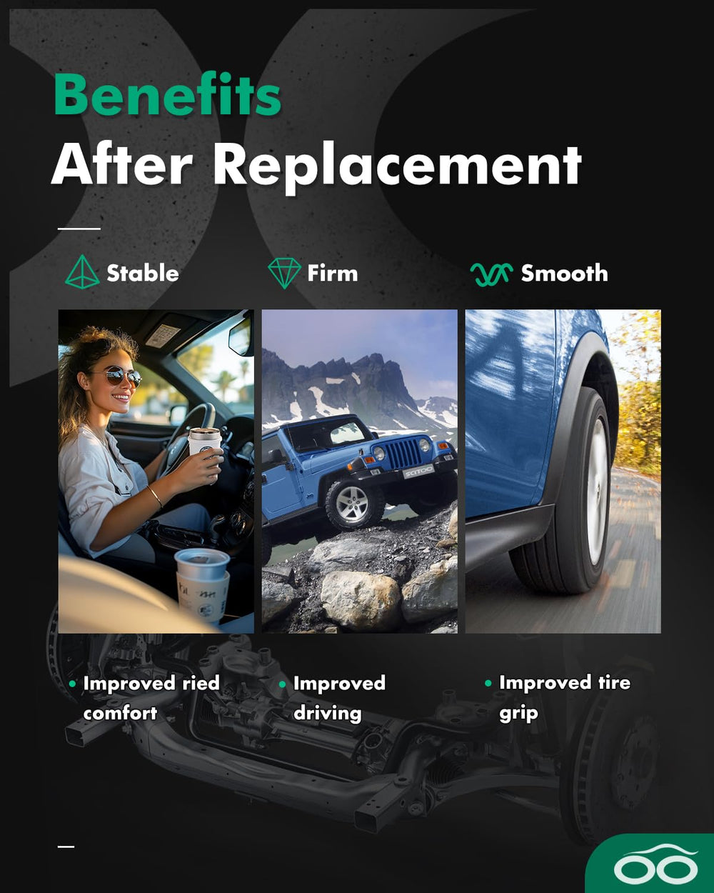 SCITOO shock on pickup during road test showing smoother ride and confidence benefit