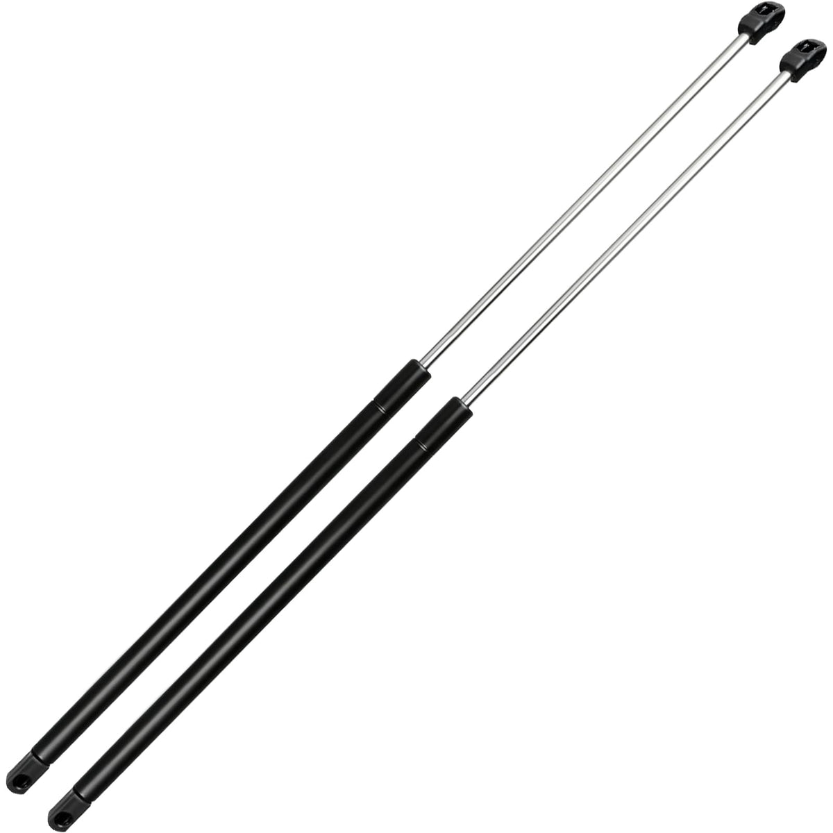 SCITOO front view of hood struts showing matching OEM shape and fit