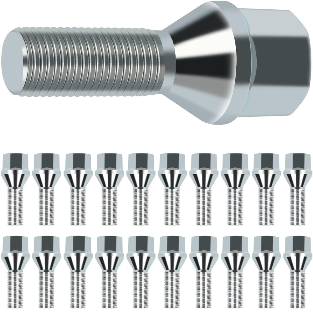 SCITOO front view packaged lug nuts showing full 20-piece set and neat finish