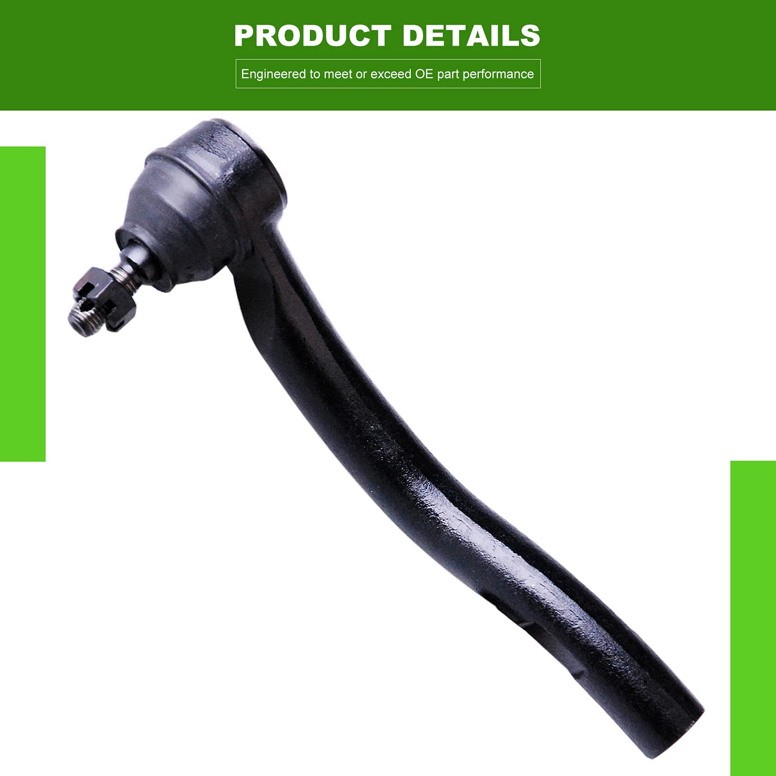 SCITOO inner tie rod detail with pre-greased threads for easier installation and longevity