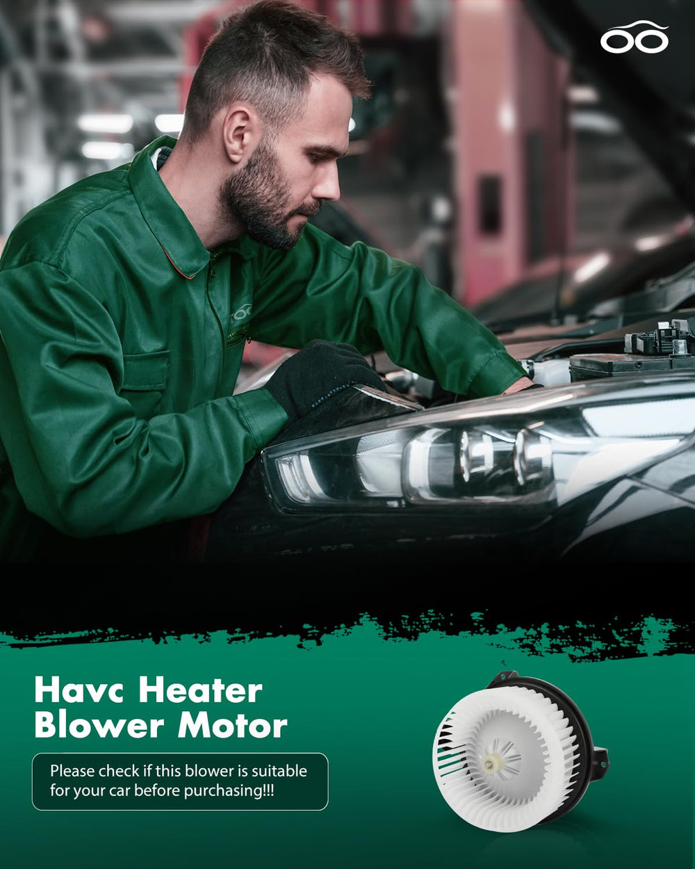 SCITOO blower motor installed in HVAC cavity demonstrating straightforward direct-fit replacement benefit