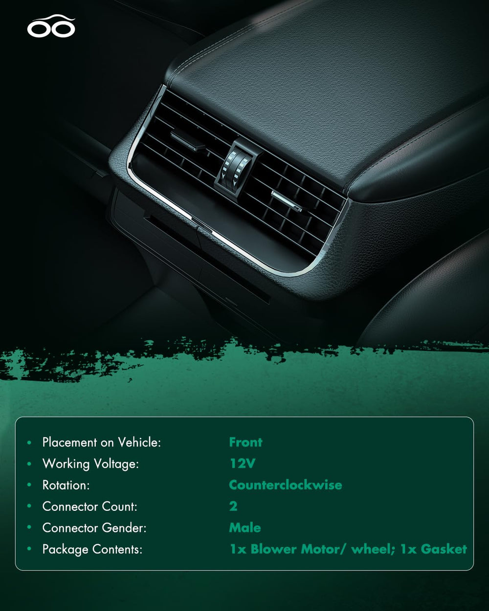SCITOO blower motor installed in vehicle HVAC demonstrating restored airflow