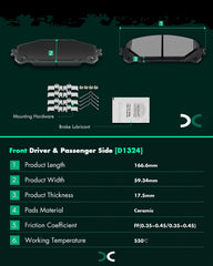 SCITOO brake pads installed on front rotor demonstrating direct-fit convenience