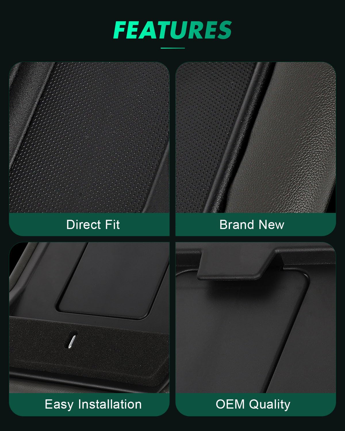 SCITOO vinyl texture close-up showing microfiber leather surface for easy cleaning benefit